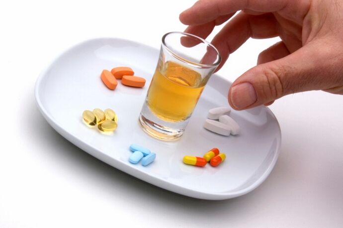 alkohol és antibiotikumok szedése